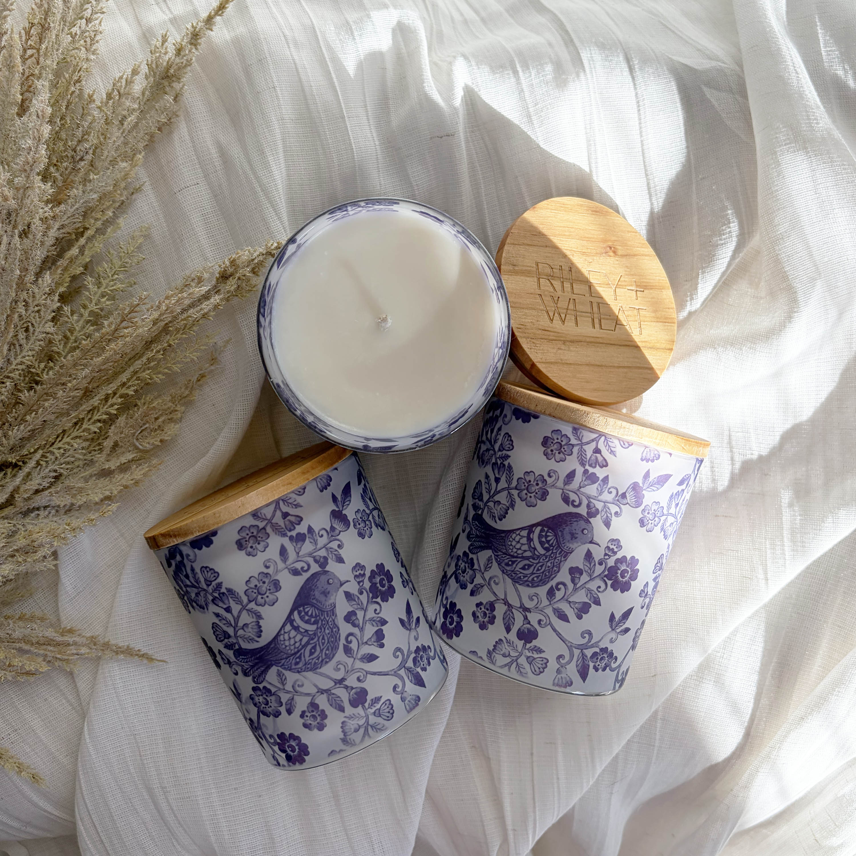 Hearthside Bluebird Candle