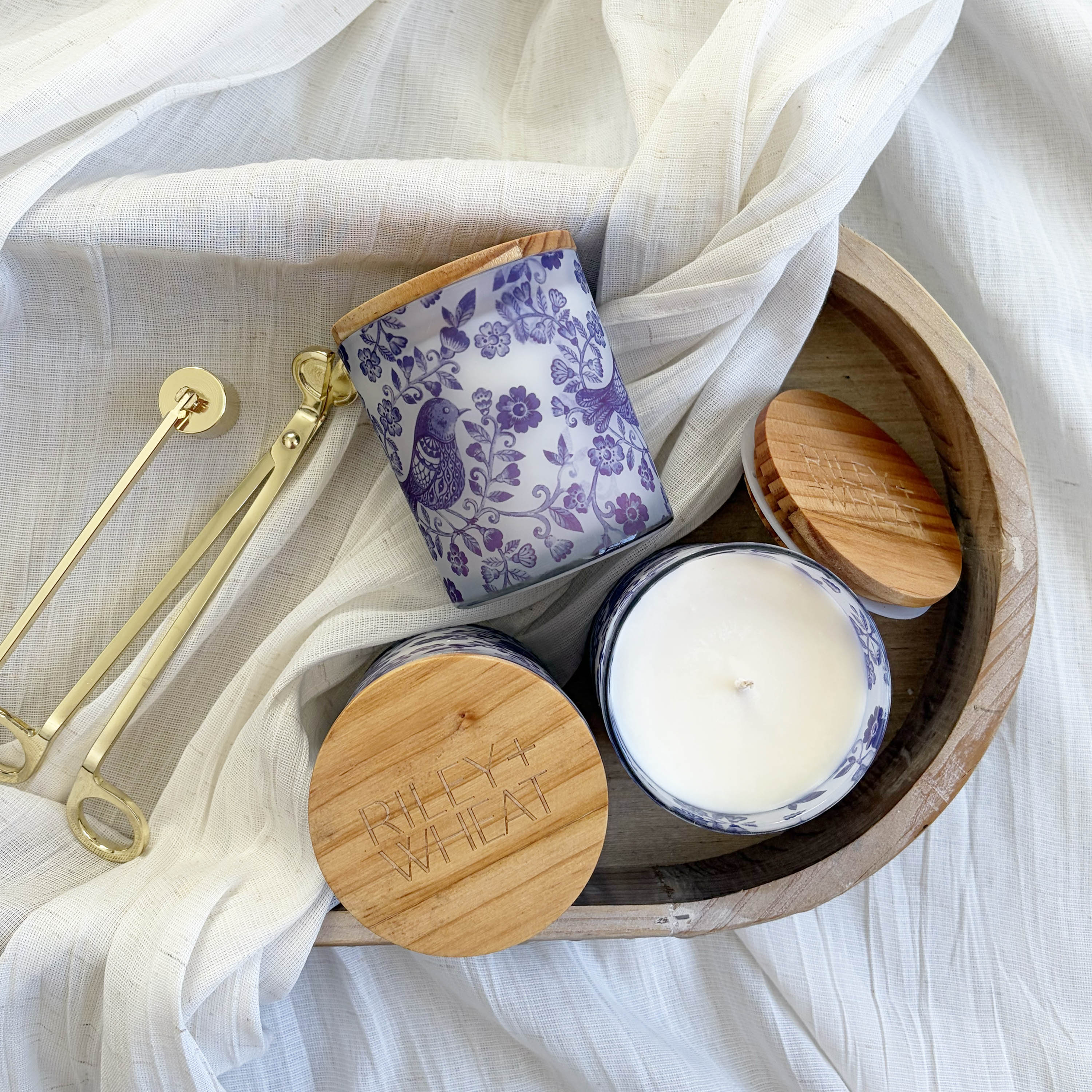 Hearthside Bluebird Candle