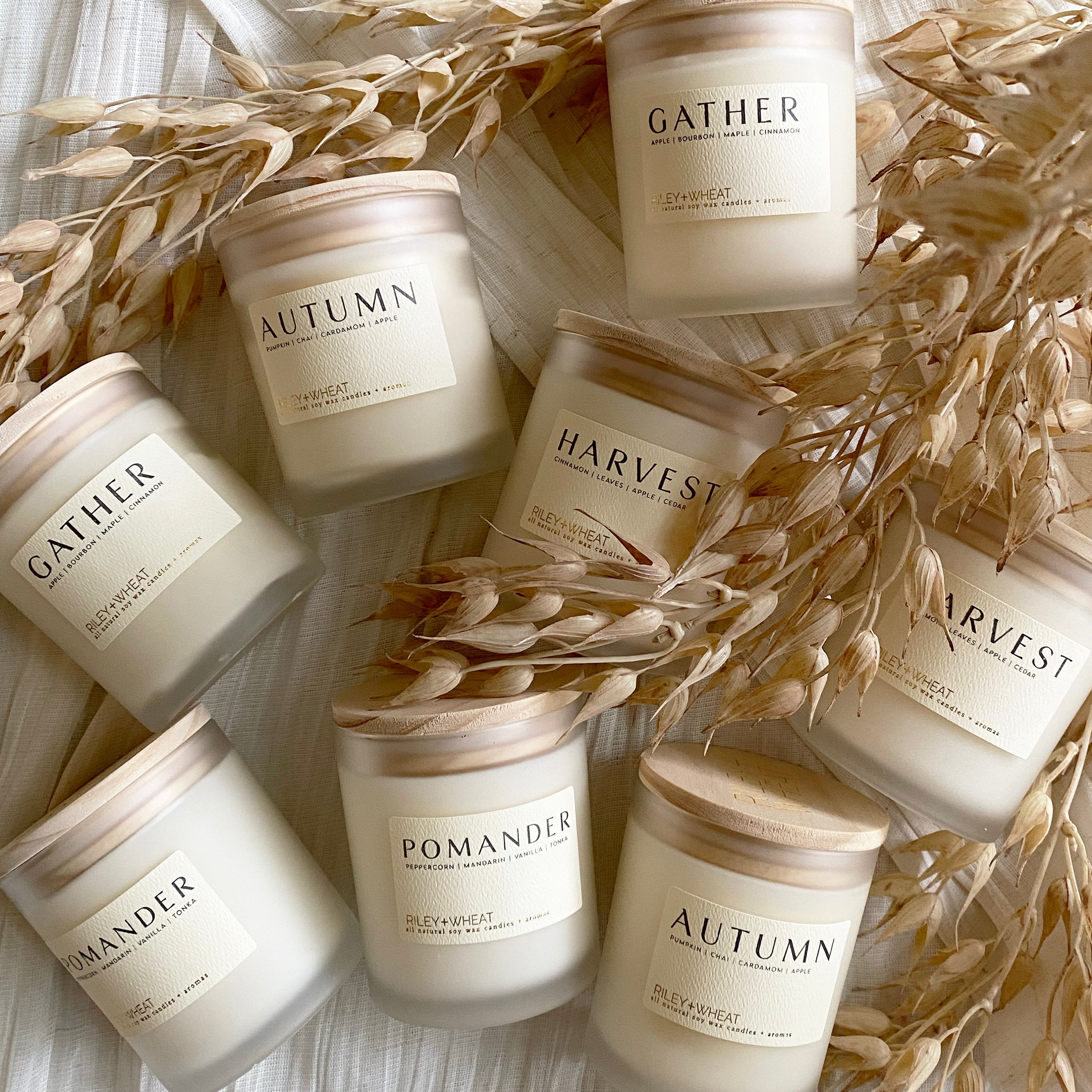 Fall single wick candle