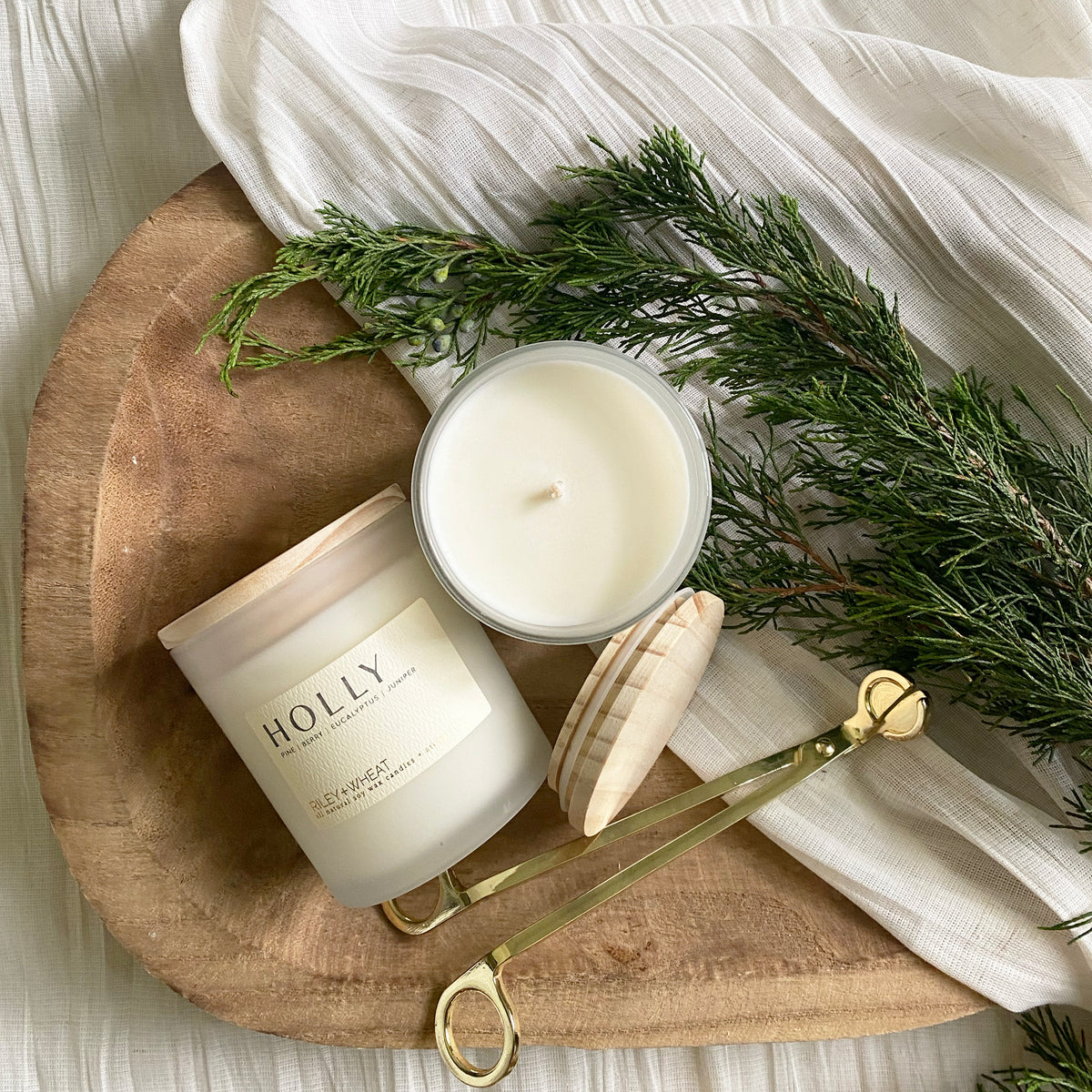 Winter single wick candle