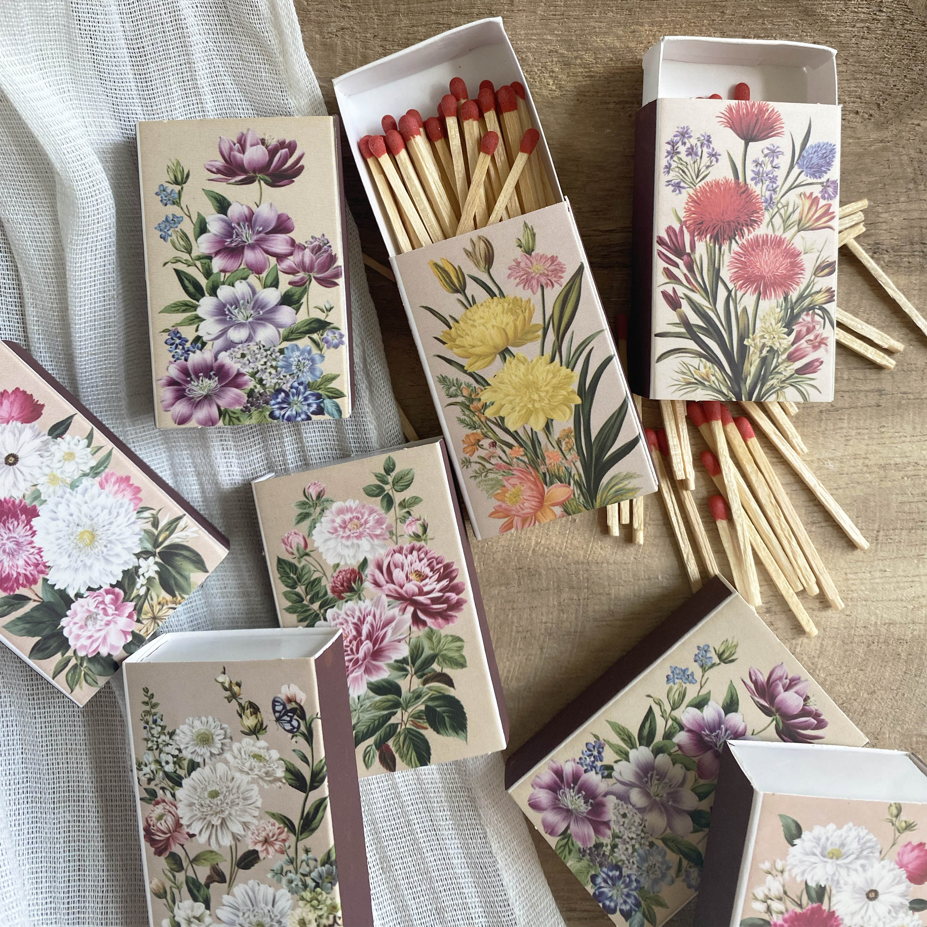 Vintage Floral Matchbook