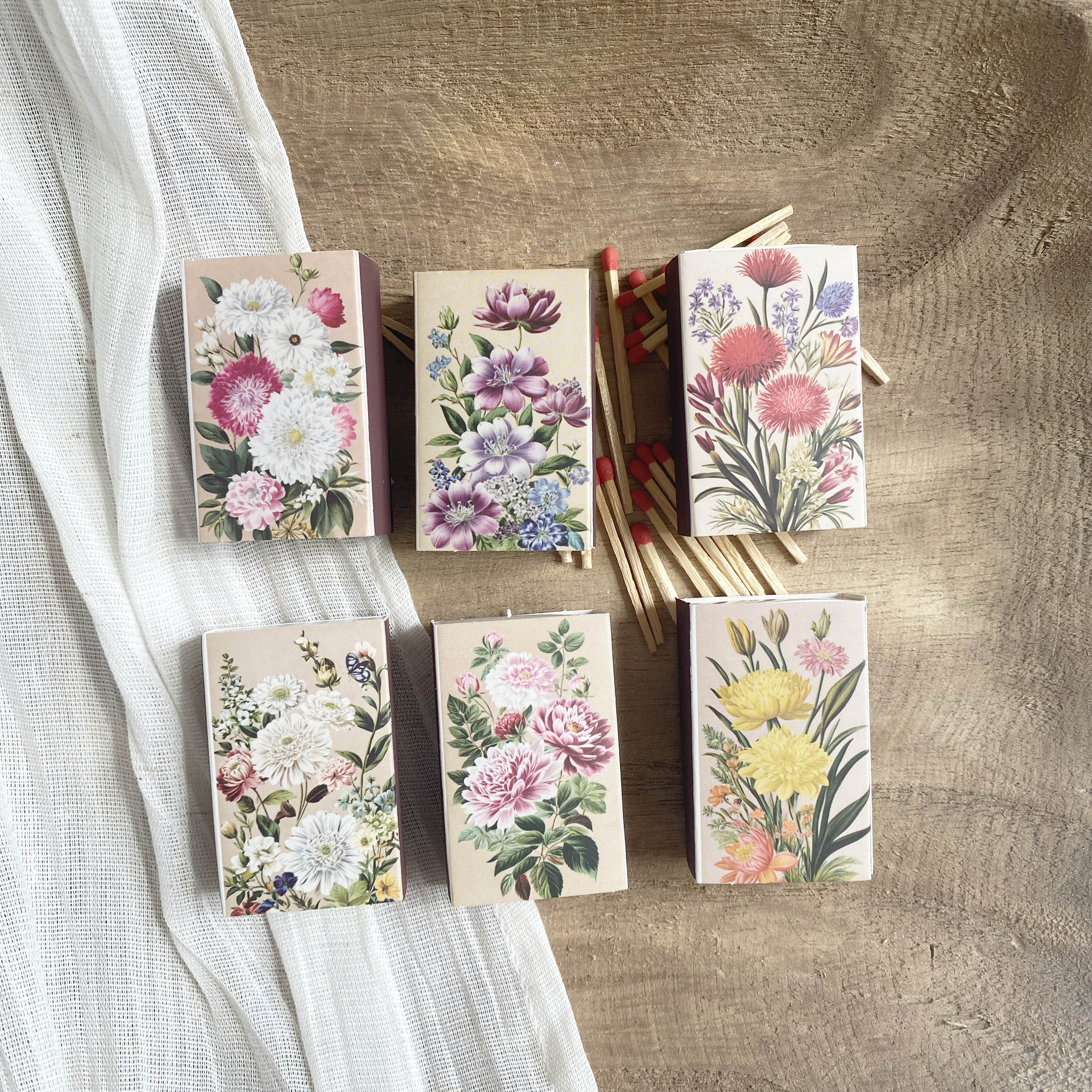 Vintage Floral Matchbook