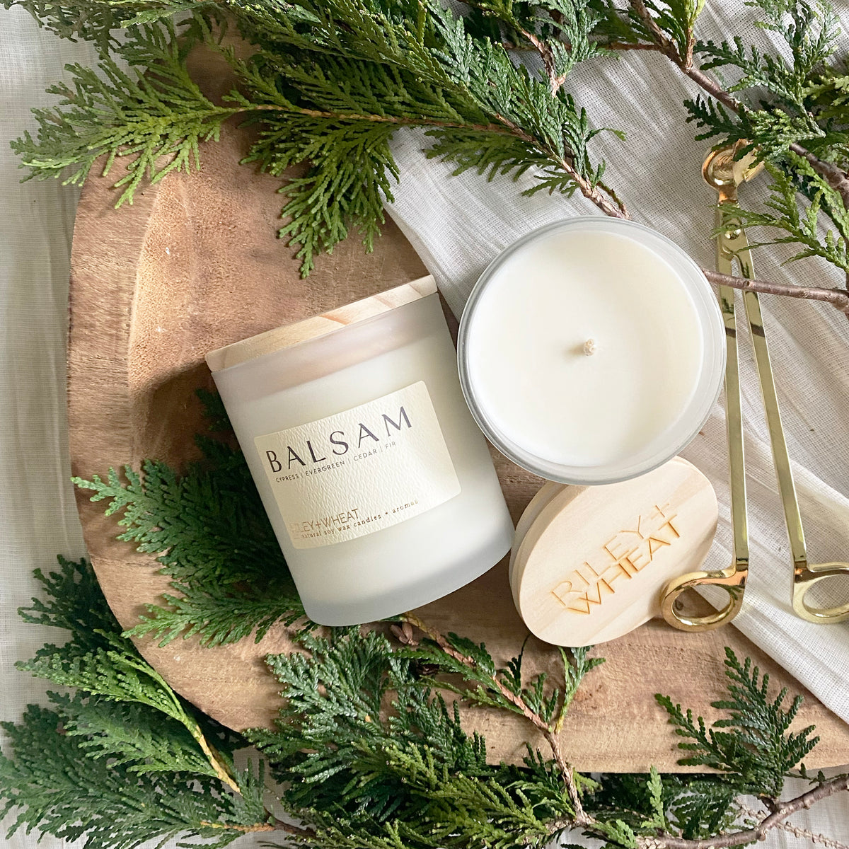 Winter single wick candle