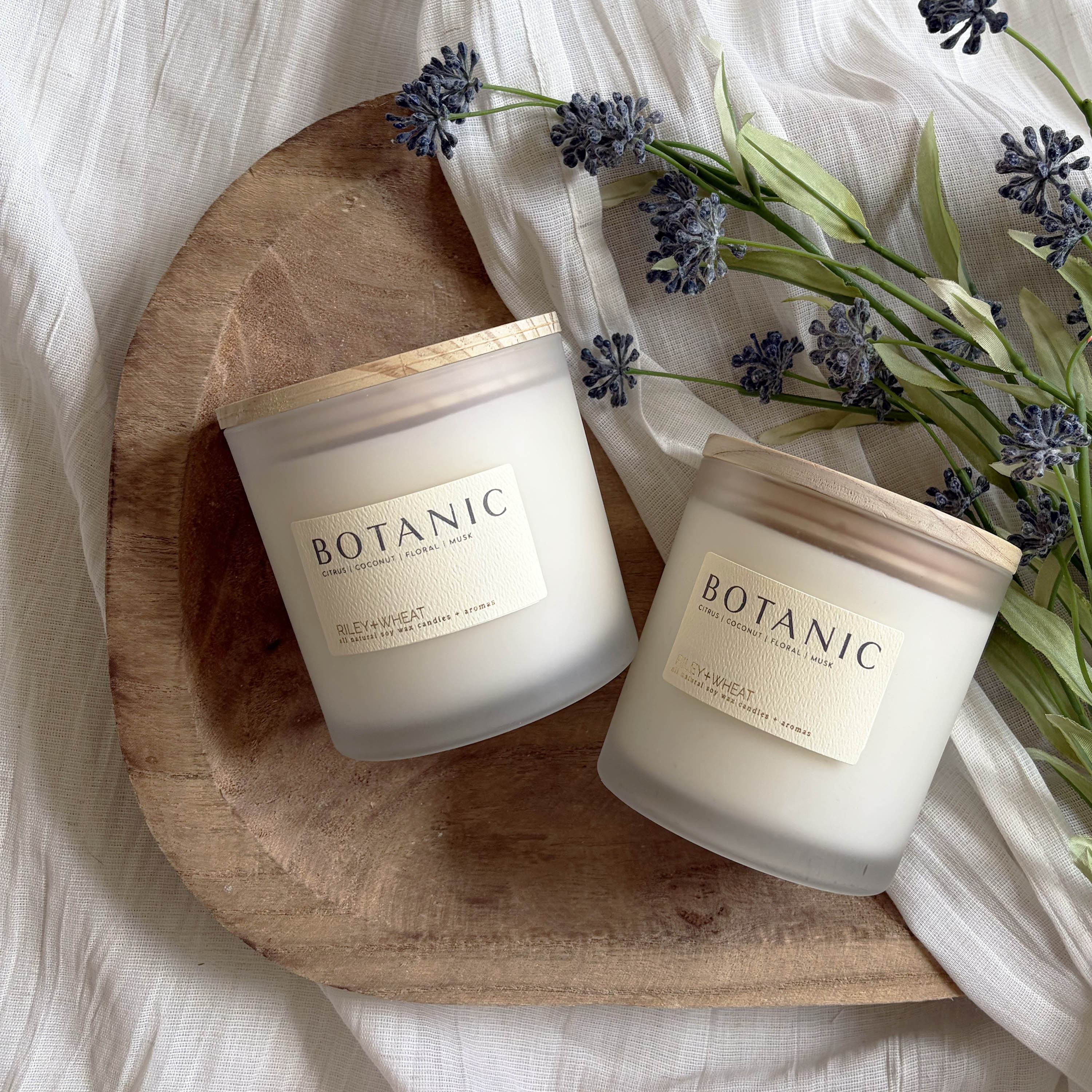 double wick candle