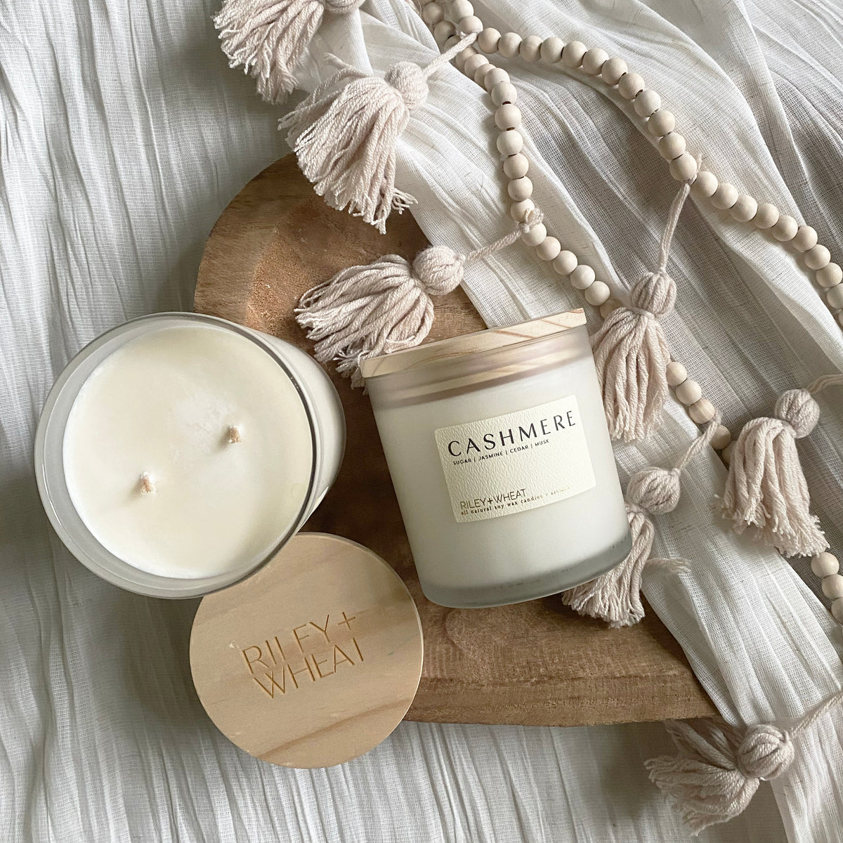 Winter double wick candle