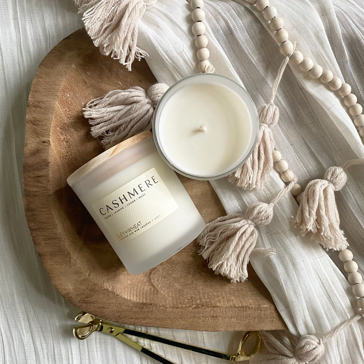 Winter single wick candle