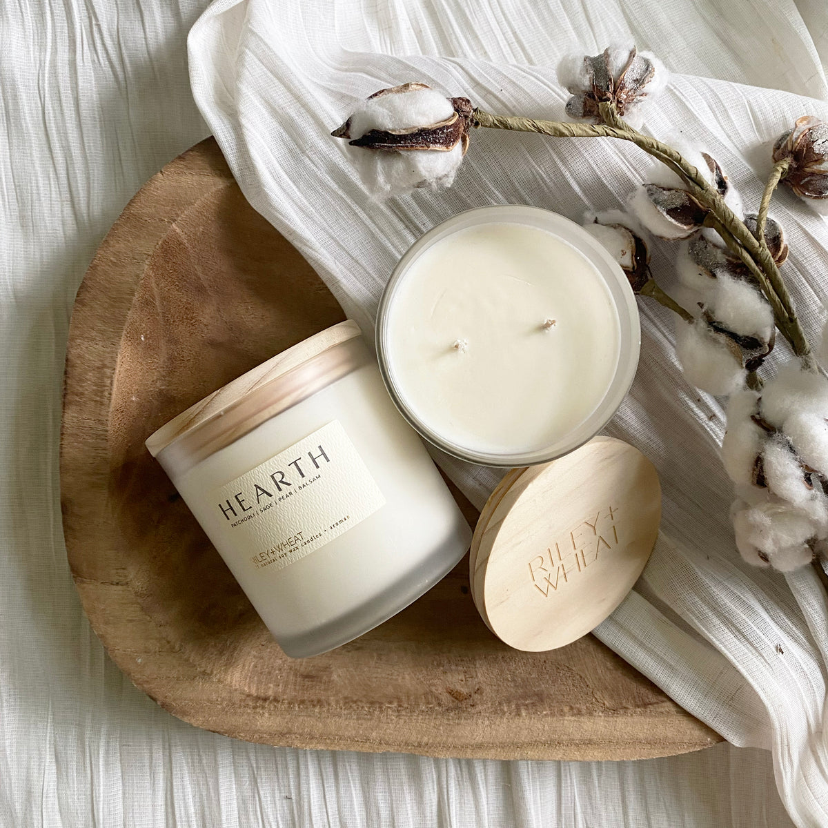 Winter double wick candle