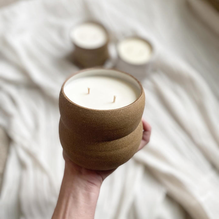 Stoneware  Candle