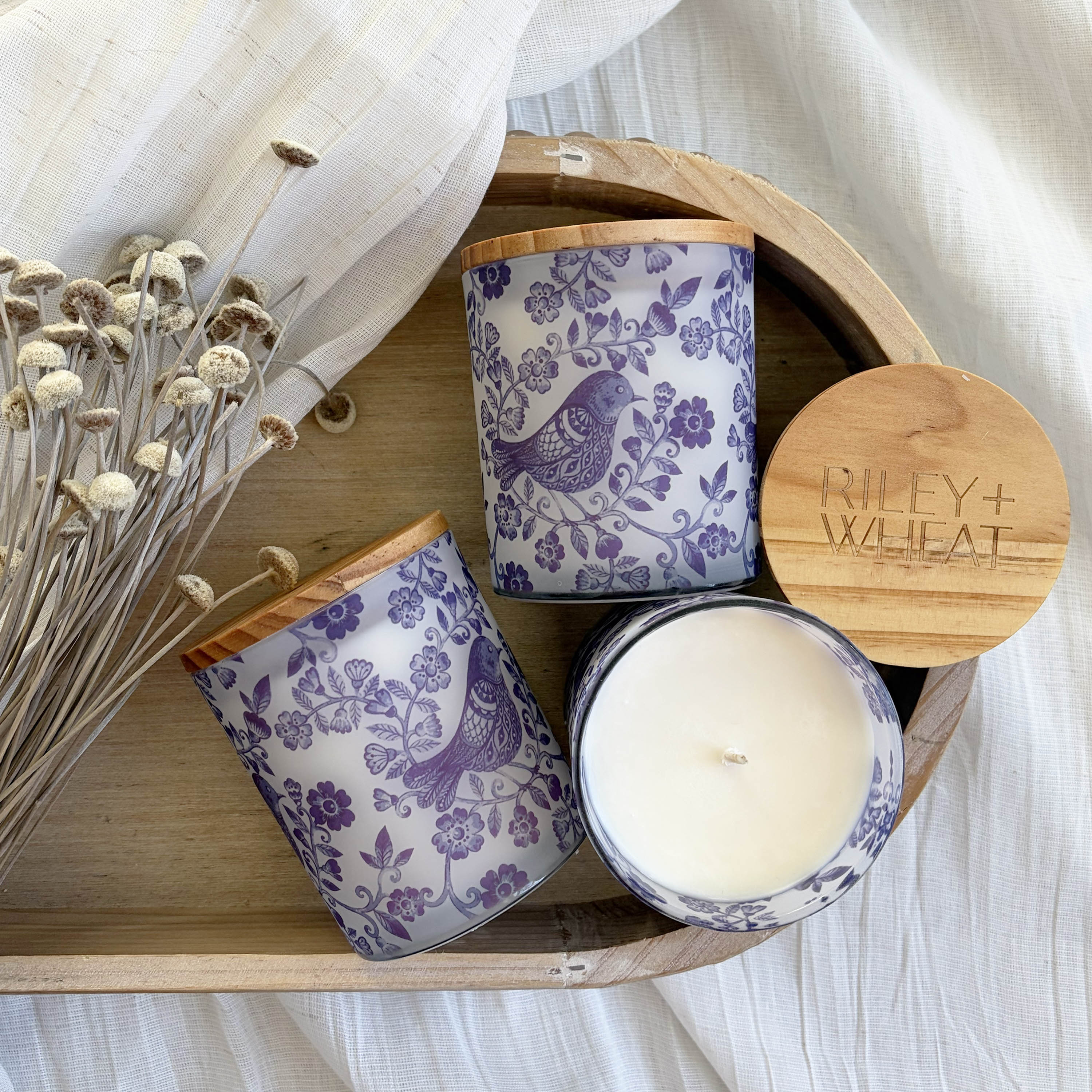 Hearthside Bluebird Candle 