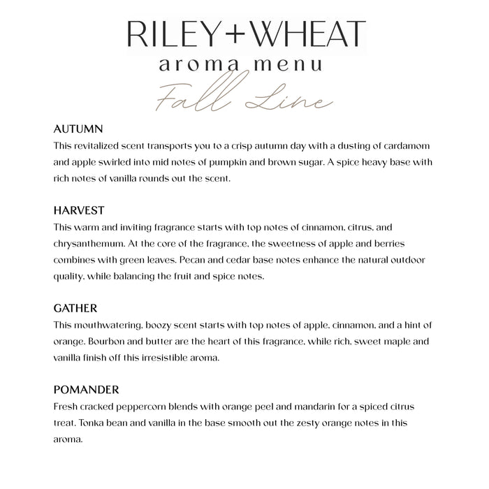 Fall reed diffusers