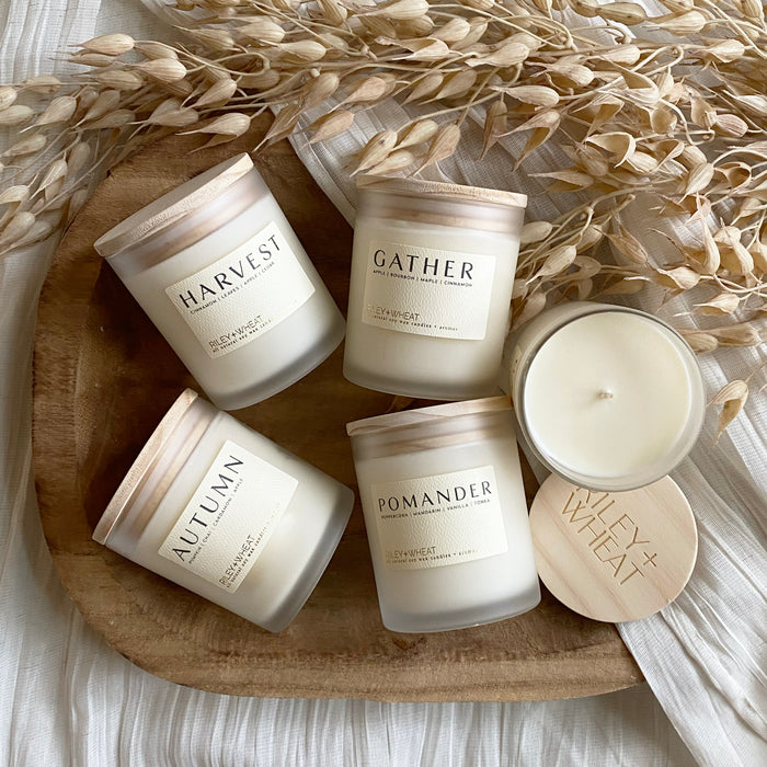 Fall single wick candle