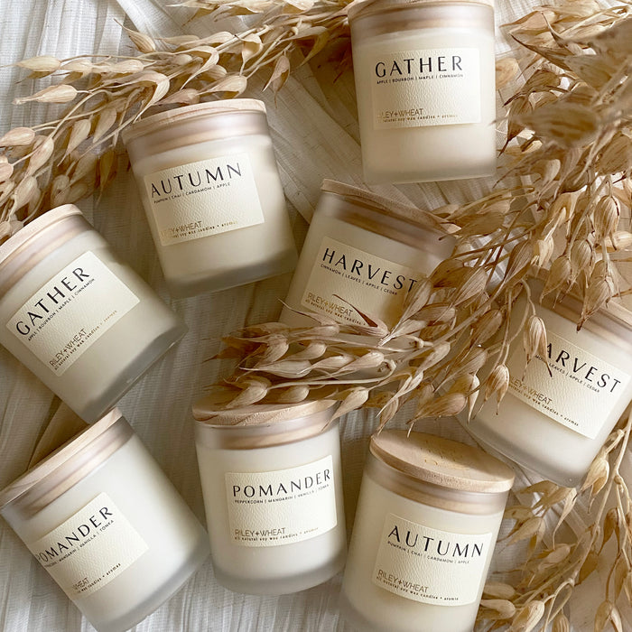 Fall single wick candle