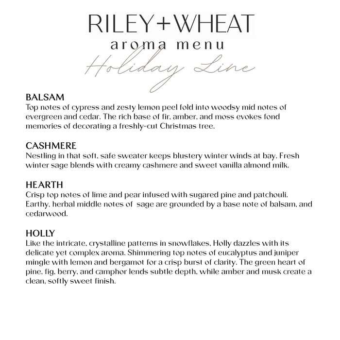 Winter double wick candle