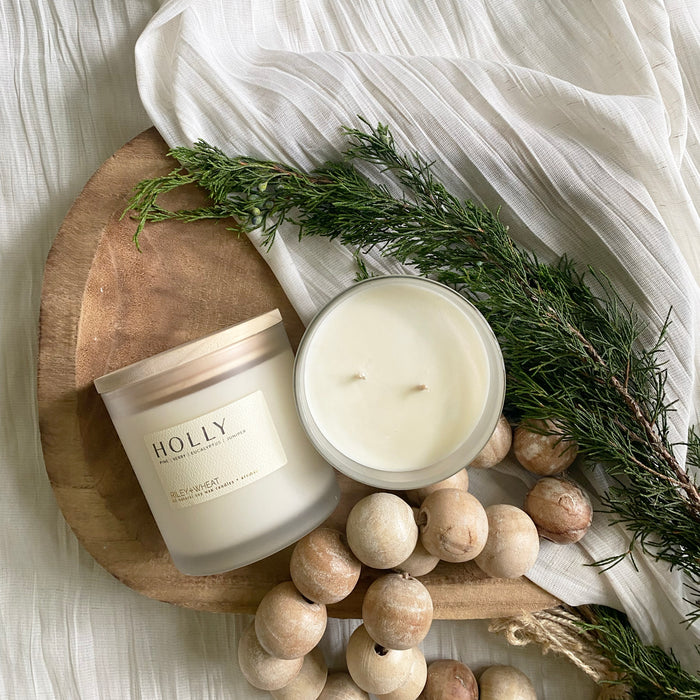 Winter double wick candle