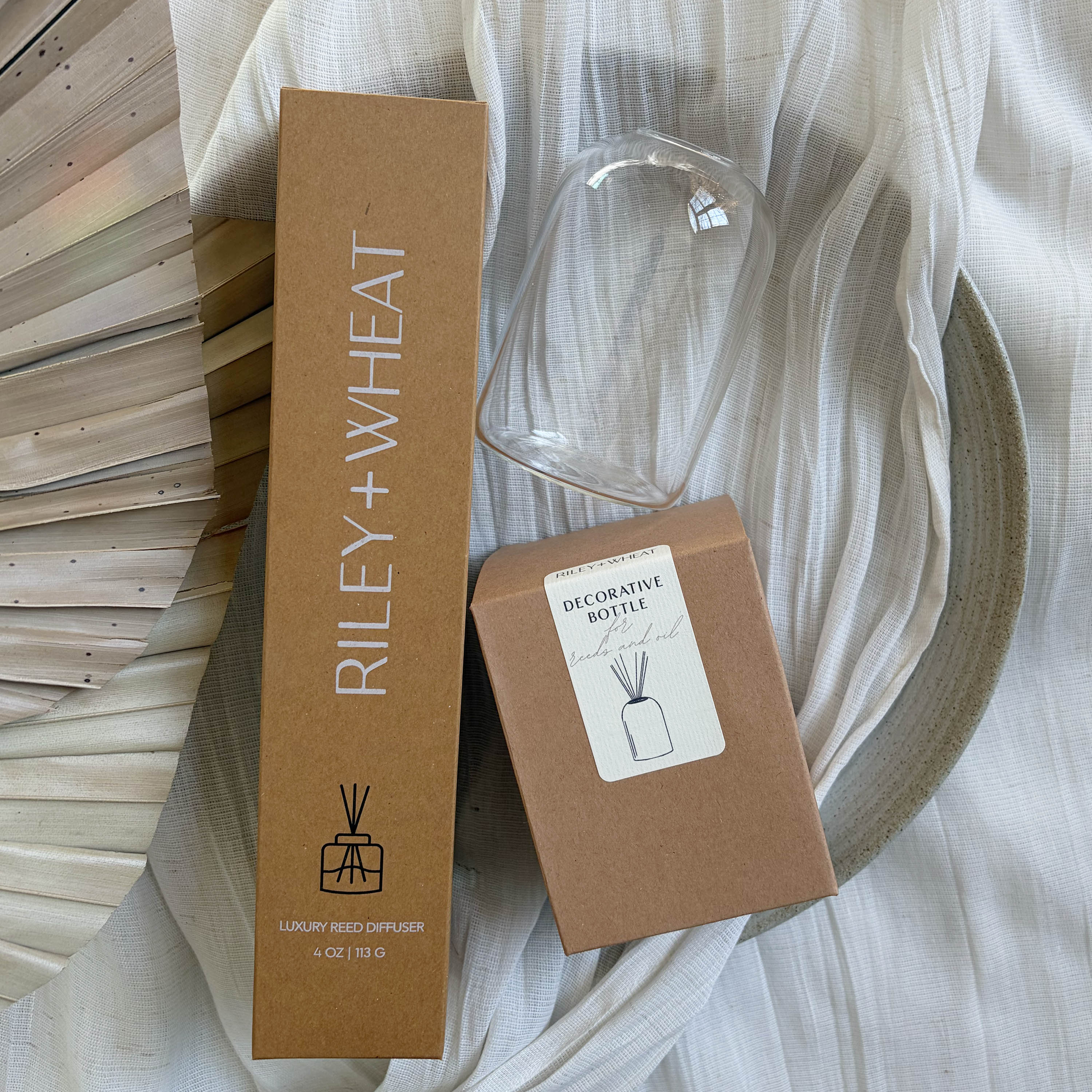 Decorative Apothecary Glass for Reeds