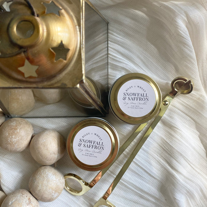 Snowfall & Saffron Candle