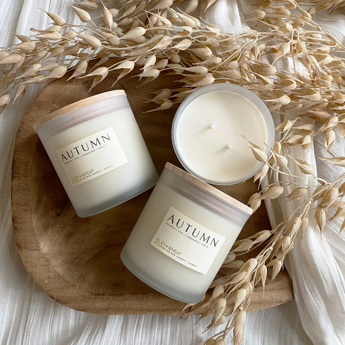 Fall double wick candle