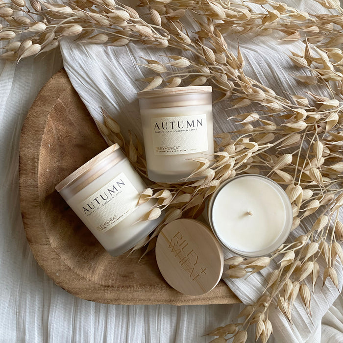 Fall single wick candle