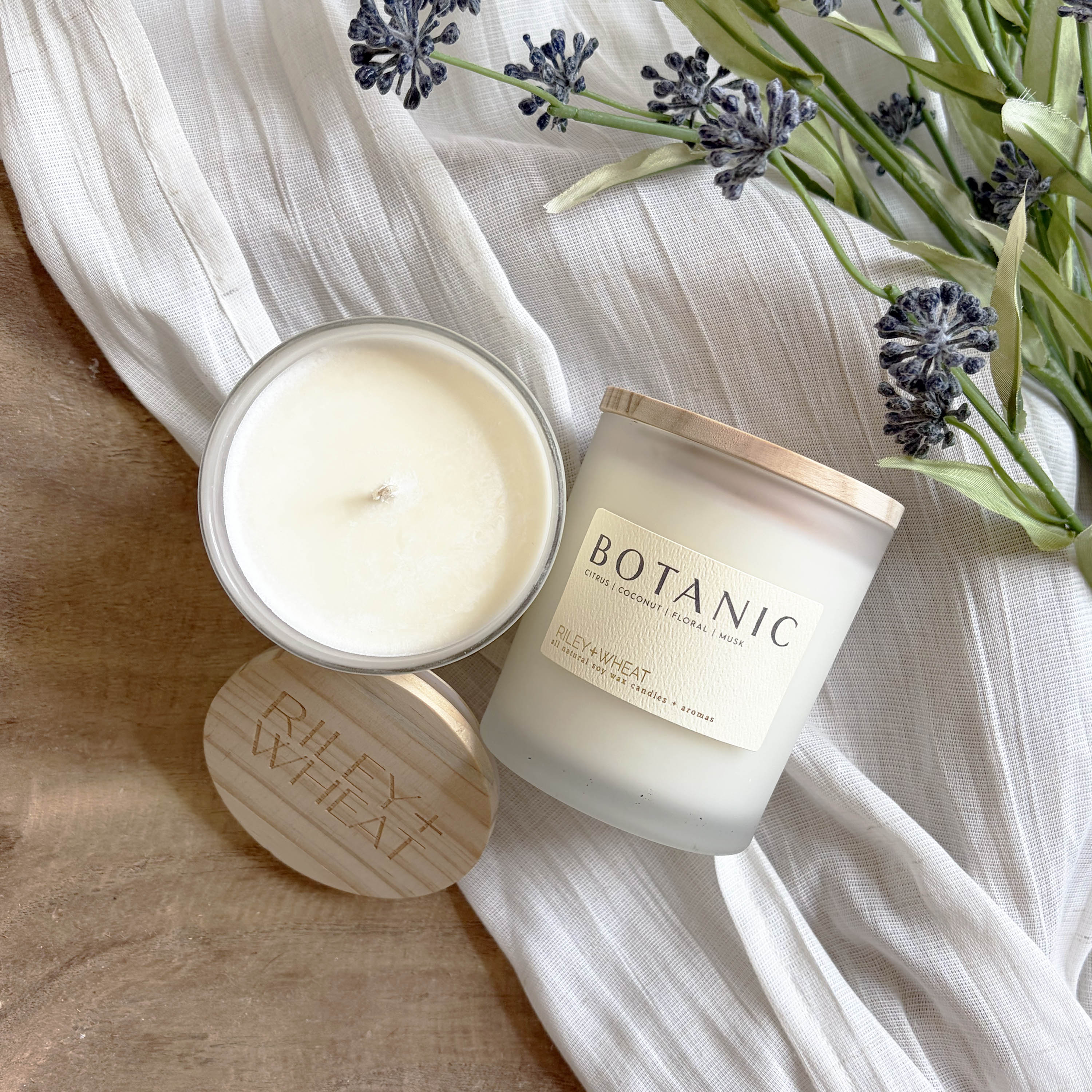 single wick candle