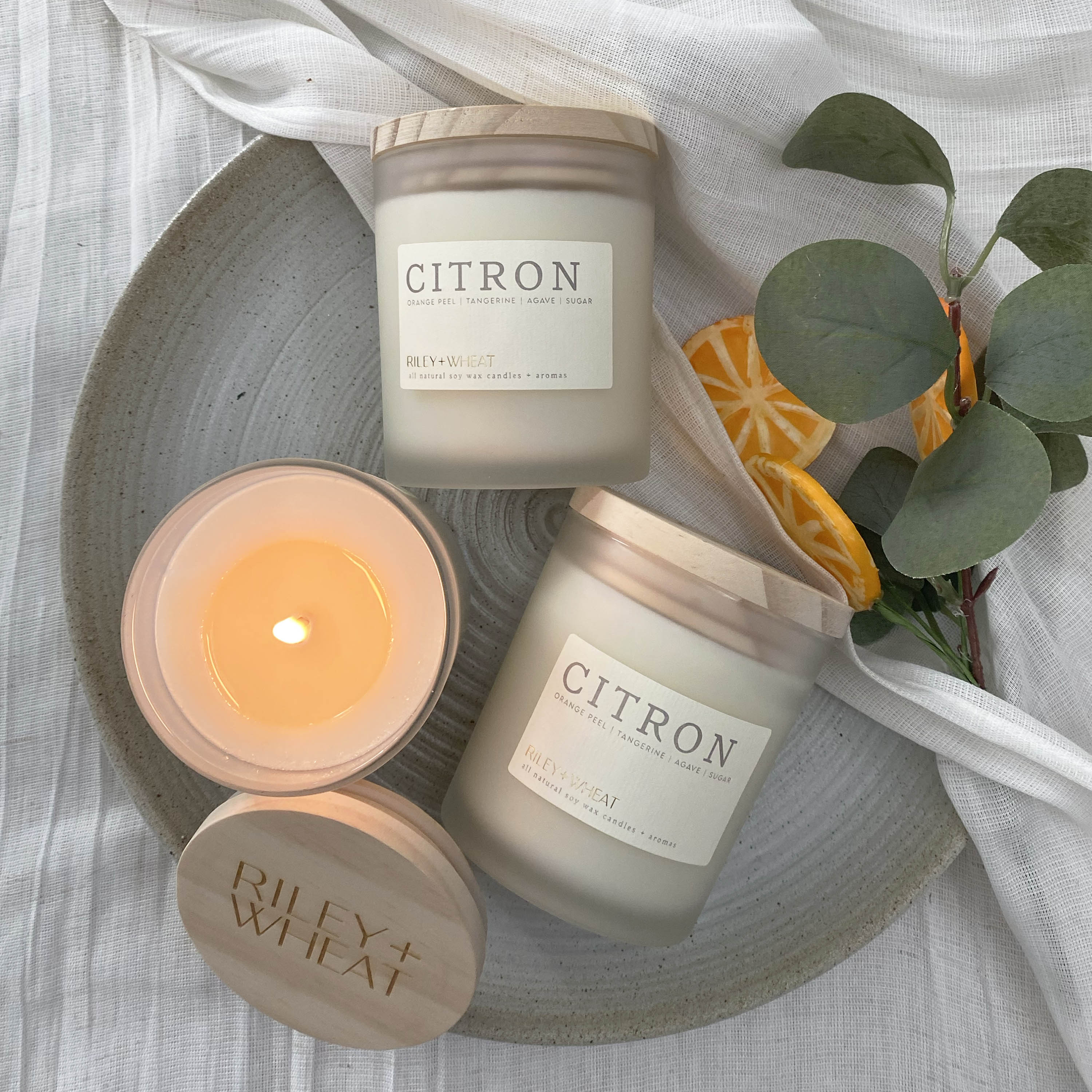 single wick candle