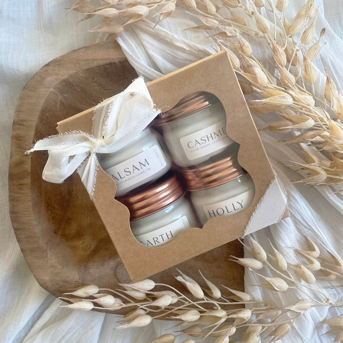 ((Firefly Market Presale)) Winter Farmhouse Candle gift set