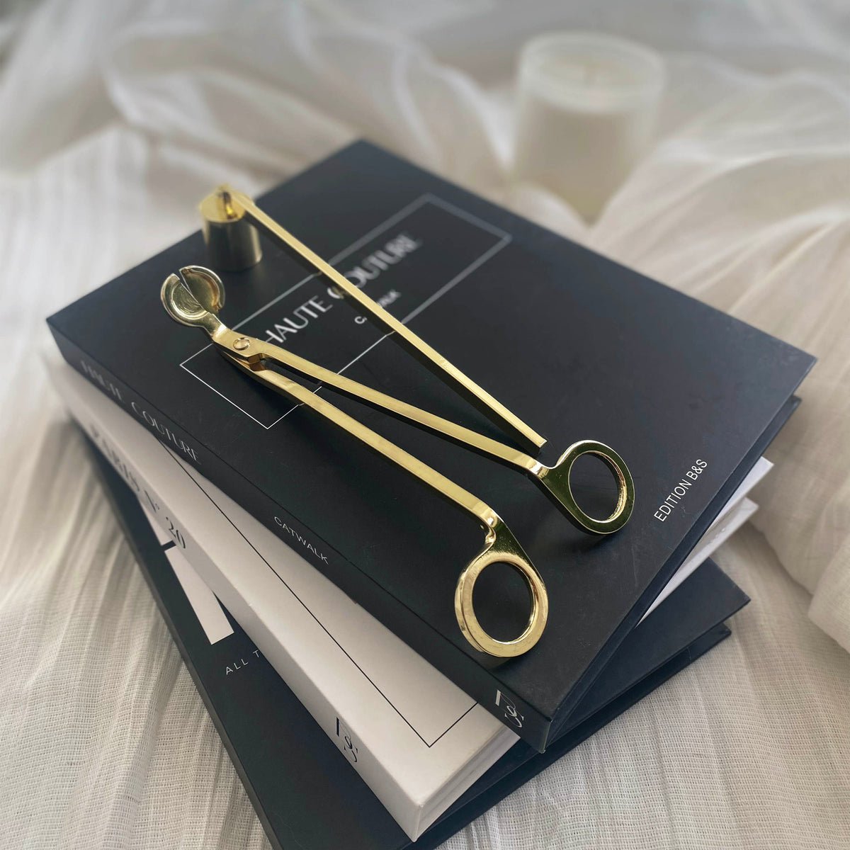 Gold Wick Trimmer / Wick Snuffer