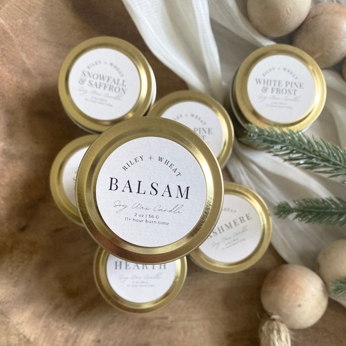 Winter travel tins