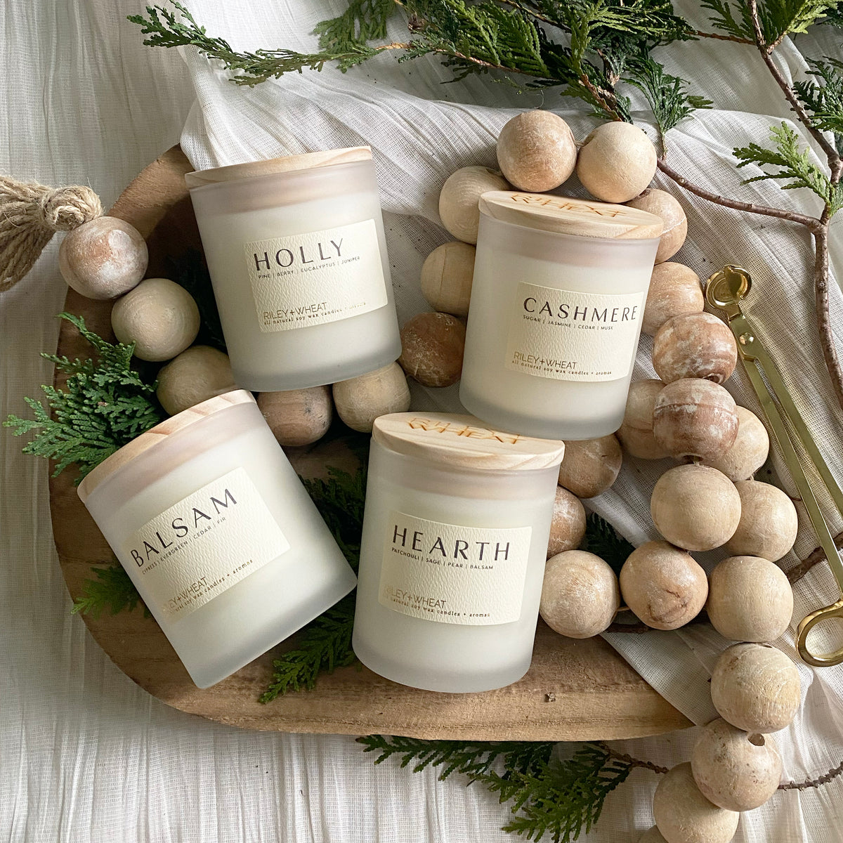 Winter single wick candle