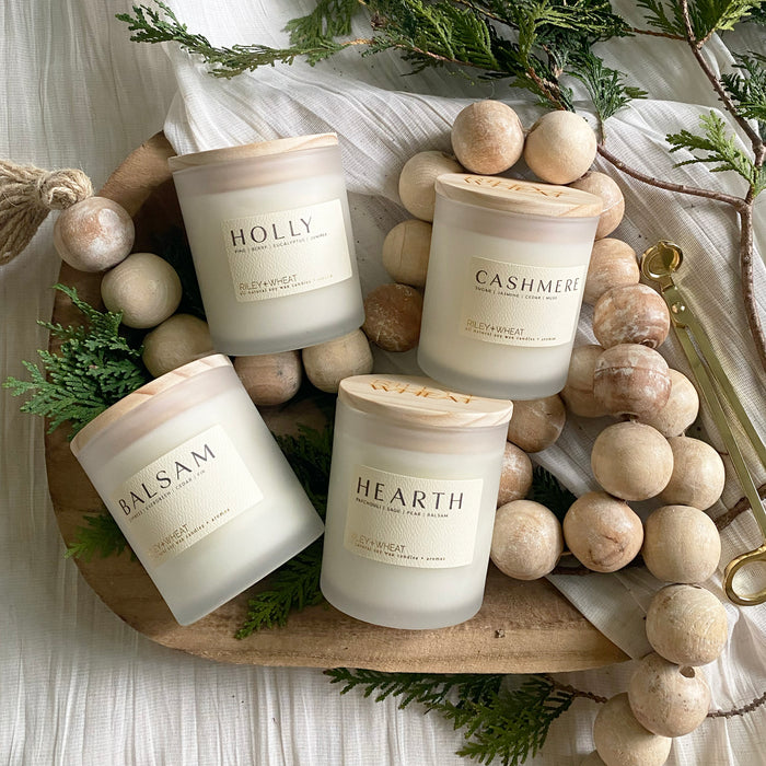 Winter single wick candle