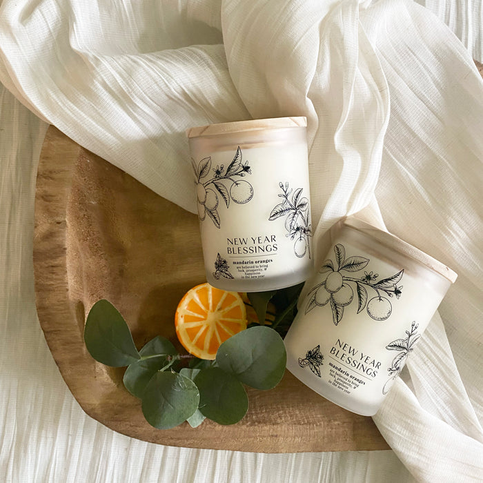 New Year's Blessing candle