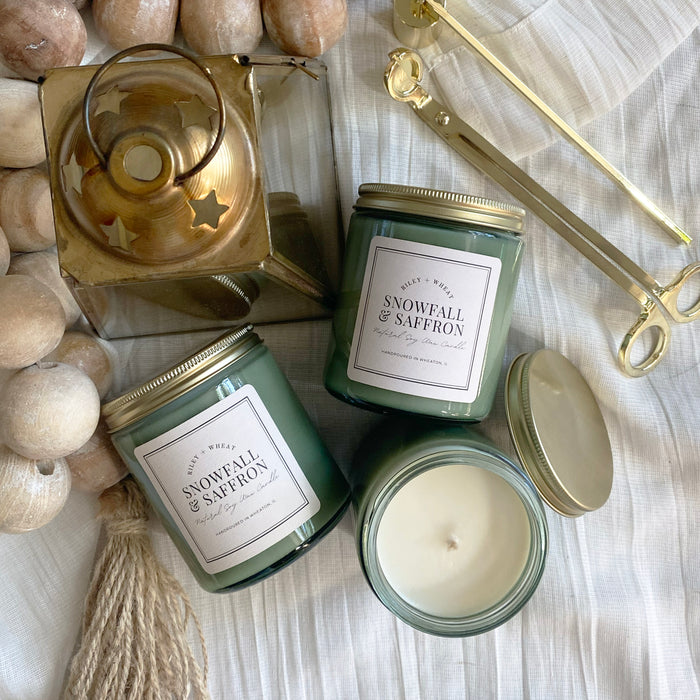 Snowfall & Saffron Candle