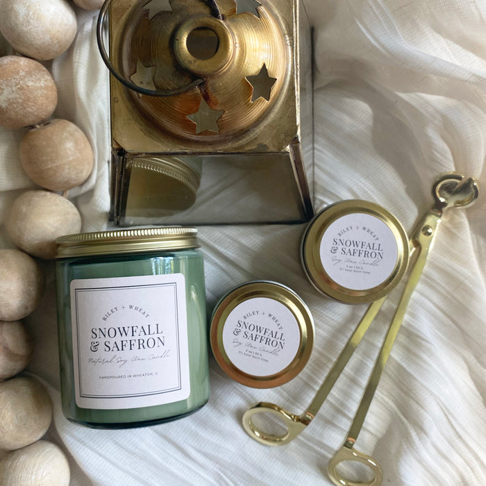 Snowfall & Saffron Candle