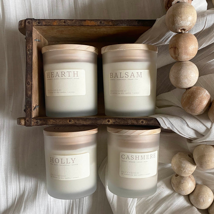 Winter single wick candle