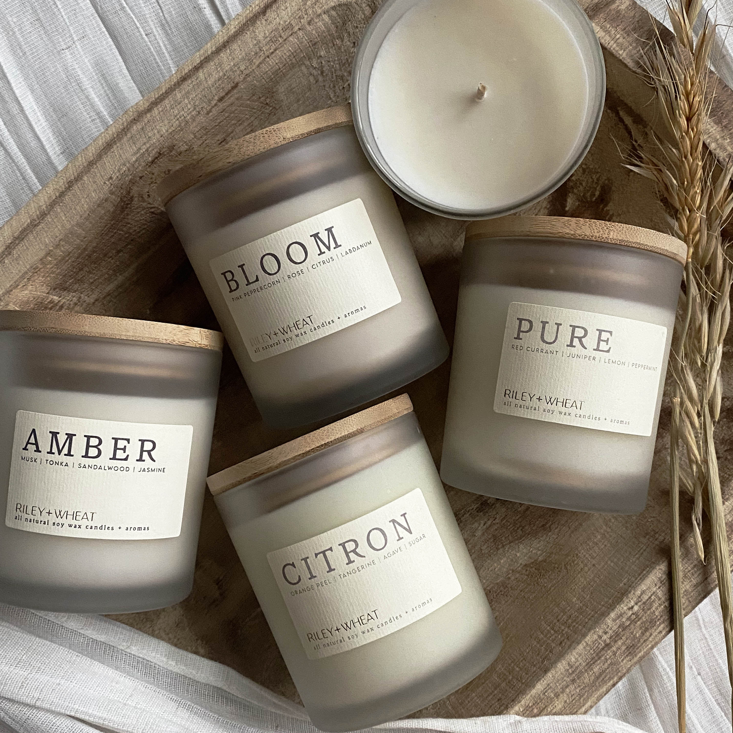 single wick candle